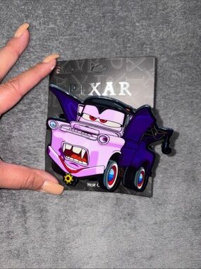Disney- NWT Pixar Purple Vampire Tow Mater Hair Clip